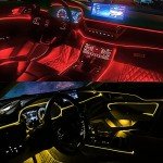 Jushope RGB LED Strip Lights for Cars