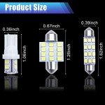 YOGEIER 24-Piece LED Car Interior Bulb Set