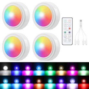 4PCS Remote-Controlled LED Car Lights Kit