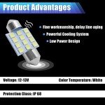 YOGEIER 24-Piece LED Car Interior Bulb Set