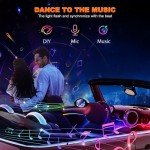 Dynamic LED Strip Lights for Car Interior