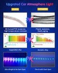 Smart RGB Car Interior Strip Lights with Music Sync