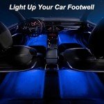 4PCS Remote-Controlled LED Car Lights Kit
