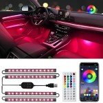 Hovano Smart LED Car Interior Lights - RGB 48 LEDs
