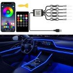 RGB Ambient Car Lights with App & Remote Control