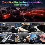 LED Car Strip Lights with USB Control & Music Sync