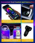 Smart RGB Car Interior Strip Lights with Music Sync