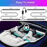 Hovano Smart LED Car Interior Lights - RGB 48 LEDs