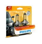 Philips H7 Standard Halogen Headlight Bulb, 2 Pack
