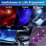 4PCS Remote-Controlled LED Car Lights Kit