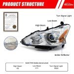 Nissan Altima 2013-2015 Headlight Assembly Pair