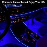 Blue EL Wire LED Strip Lights for Car Interior