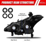 Nissan Altima 2013-2015 Headlight Assembly Pair
