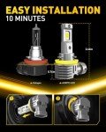 AUXITO 9005/H11 Ultra Bright LED Bulb Set