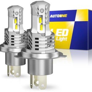 Super Bright H4 LED Bulbs, 6000K White, Pack of 2