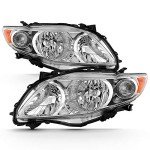 2009-2010 Toyota Corolla OE Chrome Headlight Assembly