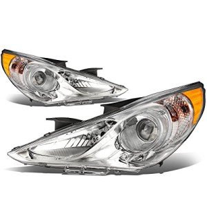 Sonata Projector Headlight Lamps 2011-2014, Chrome