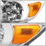 Toyota Corolla Headlight Assembly (2011-2013) - Chrome/Amber