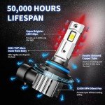 9005 9006 Dual Beam LED Bulb Set