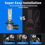 9005 9006 Dual Beam LED Bulb Set