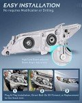 Nilight Headlight Assembly for 2012-2014 Toyota Camry
