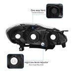 DWVO Headlight Assembly for 03-08 Toyota Corolla