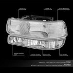 Headlight Assembly for 99-02 Silverado & Tahoe