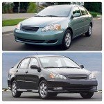 DWVO Headlight Assembly for 03-08 Toyota Corolla