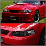 Black Housing Headlights for 99-04 Ford Mustang