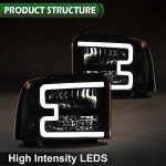 LED Headlight Assembly for Ford F250-F550 2005-2007