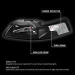 Black Housing Headlights for 99-04 Ford Mustang