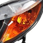 Black Amber Replacement Headlights for 06-11 Civic