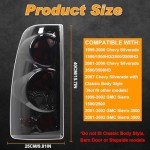 Nakuuly Black/Smoke Tail Lights for Chevy & GMC