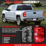SHINEHOME Tail Light Assembly for 2014-2015 Chevy GMC