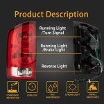 MiKaFex Tail Light Assembly for Dodge Ram 1500/2500/3500