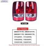 LENMISO Tail Lights for Chevy Suburban Tahoe Yukon