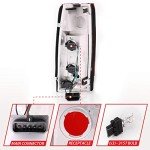 AnzoUSA G5 Red/Clear Tail Light Assembly - Pair