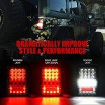 Xprite LED Tail Lights for Jeep Wrangler JK 07-18