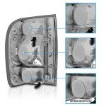 AmeriLite Black Smoke Tail Lights for 98-00 Ranger