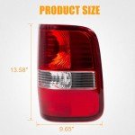 RANSOTO Right Tail Light for 2004-2008 Ford F150