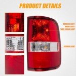 RANSOTO Right Tail Light for 2004-2008 Ford F150