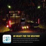 11" LED Red Trailer Brake Tail Light, 2 Pack