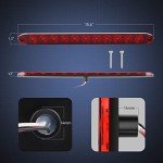 Nilight 16-Inch 11 LED Red Trailer Light Bar