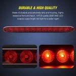 Nilight 16-Inch 11 LED Red Trailer Light Bar