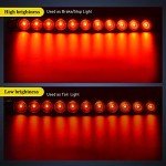 Nilight 16-Inch 11 LED Red Trailer Light Bar