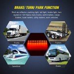 Nilight 16-Inch 11 LED Red Trailer Light Bar
