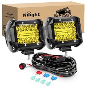 Nilight 4-Inch Yellow LED Fog Light Pods
