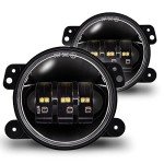 4-inch LED Fog Lights for 2007-2018 Jeep Wrangler