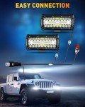 NAOEVO 7" 240W LED Light Bar Set