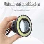 2 PCS Yellow Angel Eye Fog Light Projectors